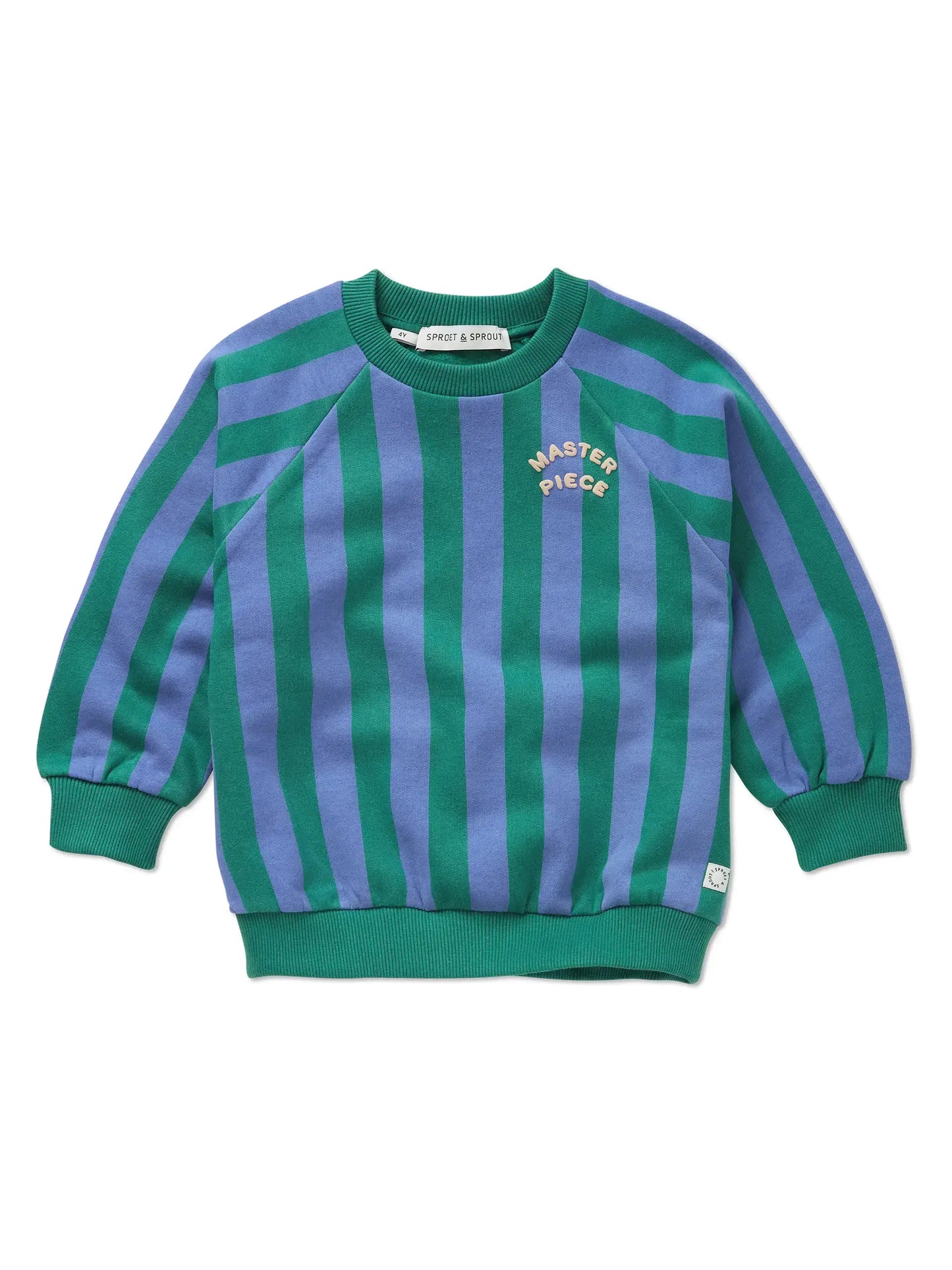 Sproet & Sprout | gestreepte Master Piece sweater - diepgroen
