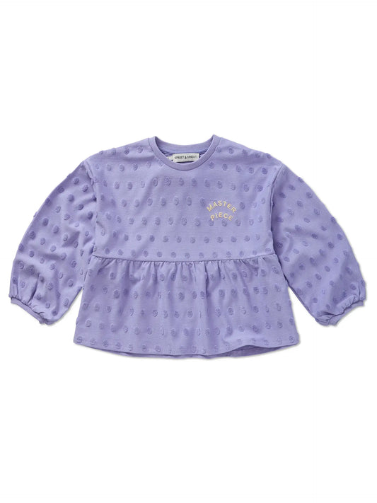 Sproet & Sprout | boxy peplum top - lila