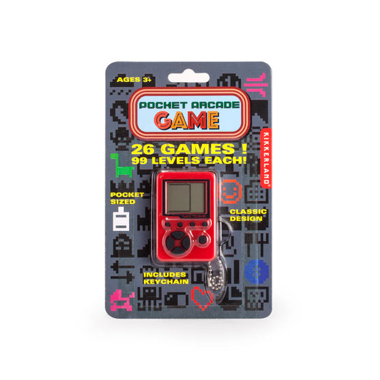 Kikkerland | Mini Arcade game sleutelhanger - 26 spellen
