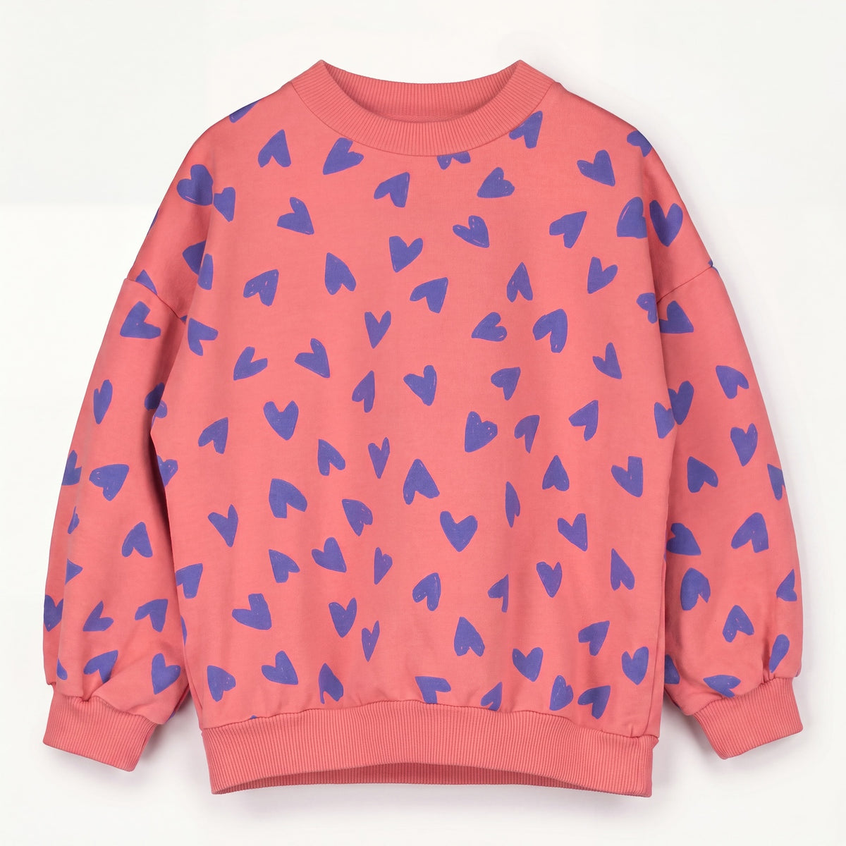 Lötiekids | Hearts sweatshirt koraal