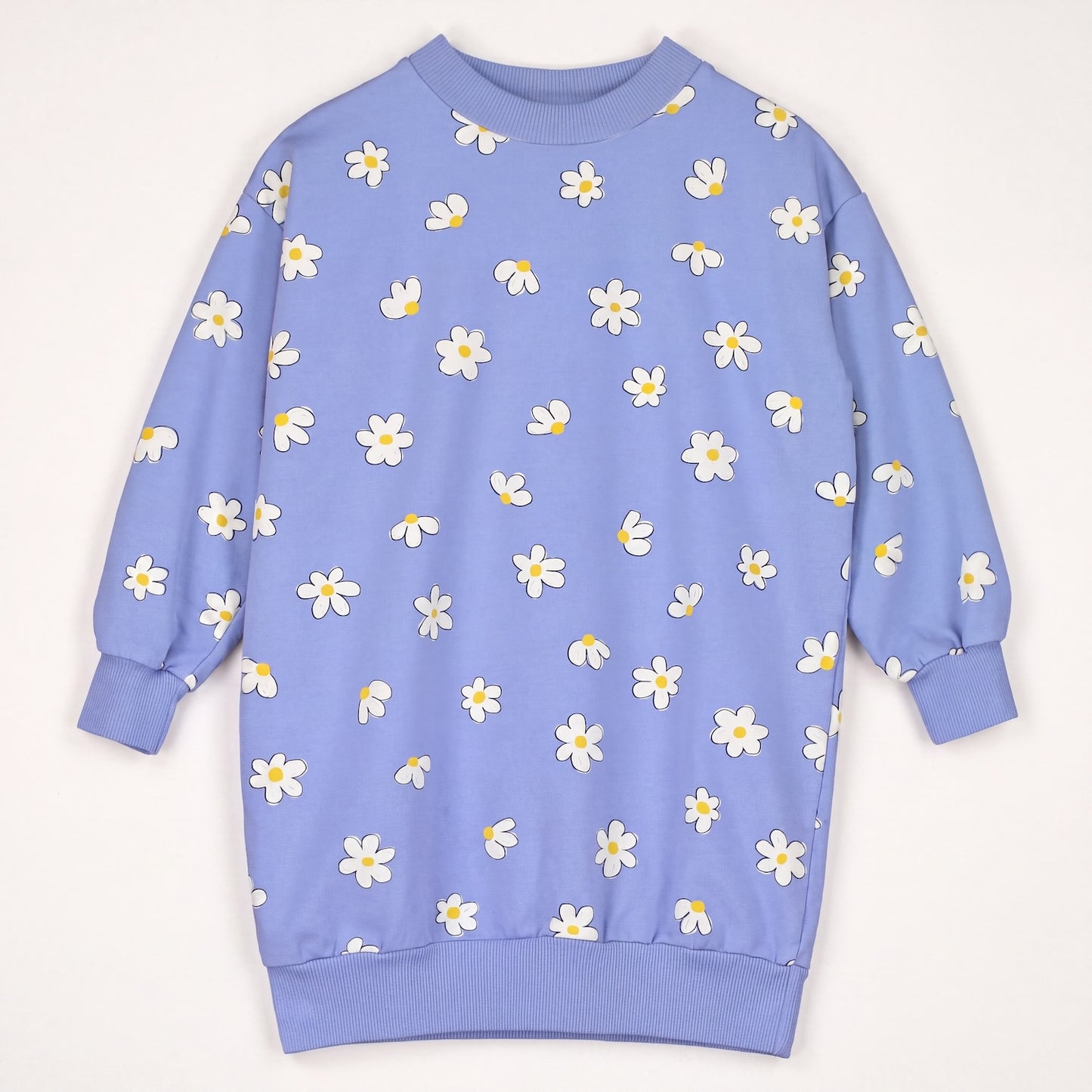 Lötiekids | Daisies sweatjurk lavendel
