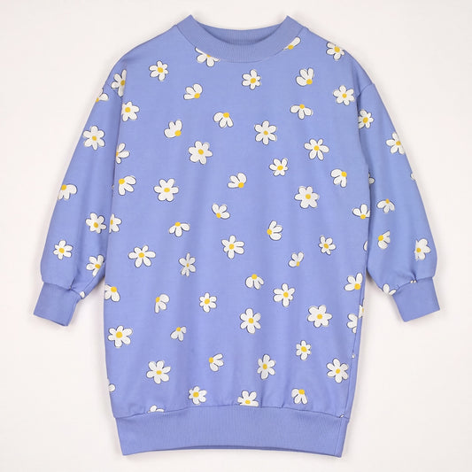 Lötiekids | Daisies sweatjurk lavendel