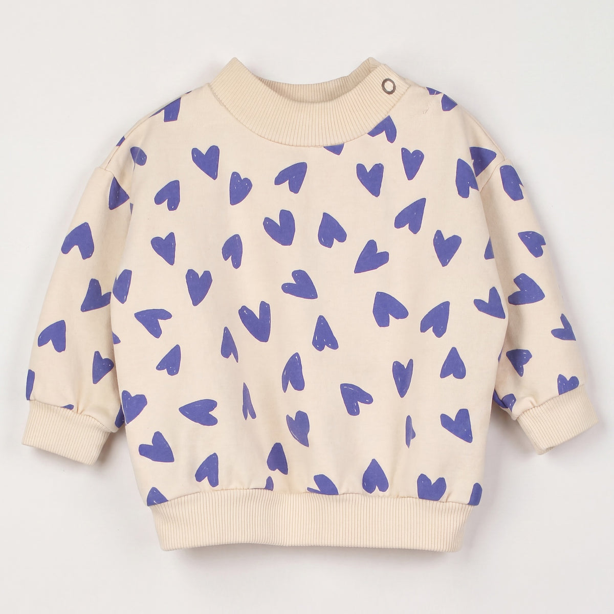 Lötiekids | Hearts baby sweatshirt crème