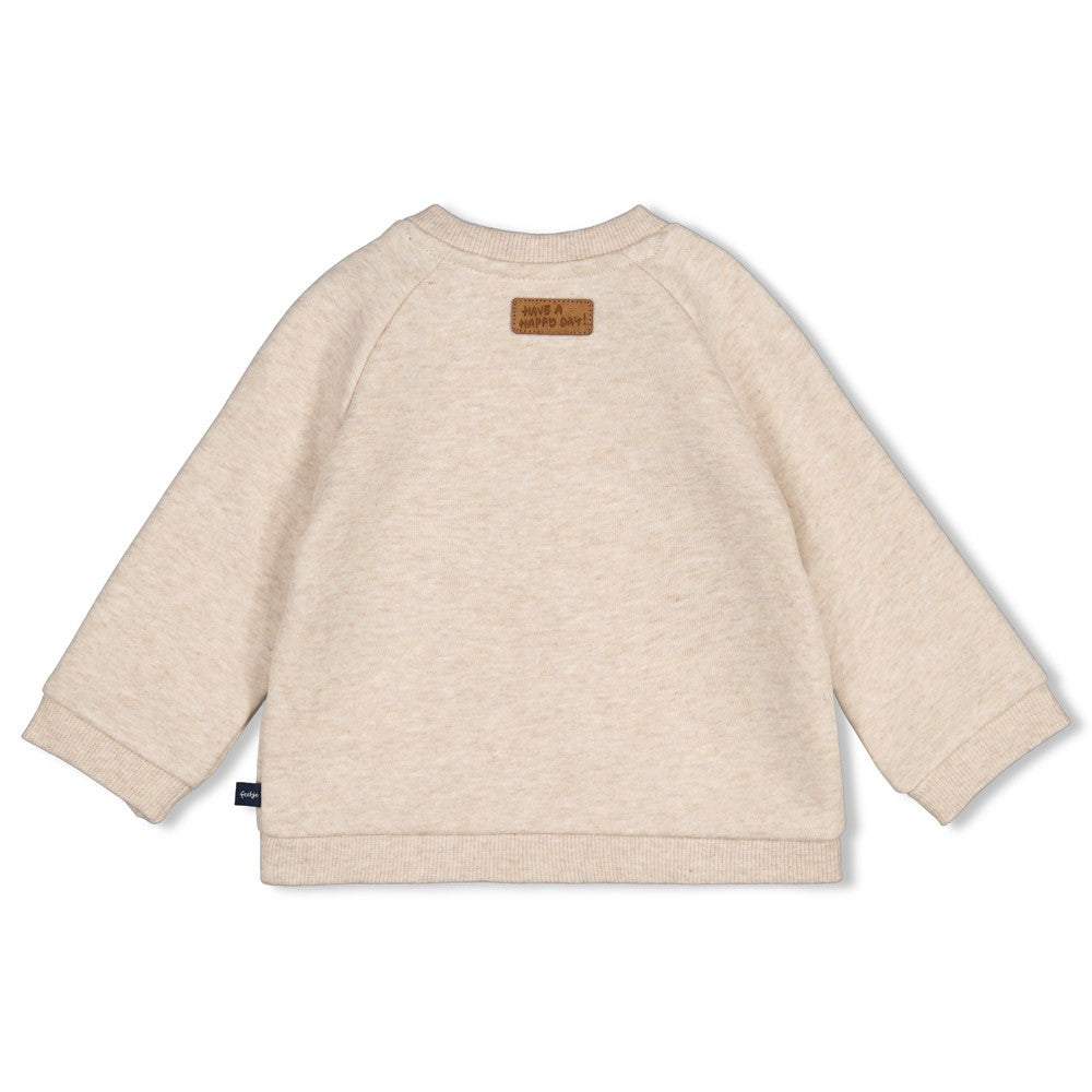Feetje | Sweater Bear Hugs Winter Denims taupe