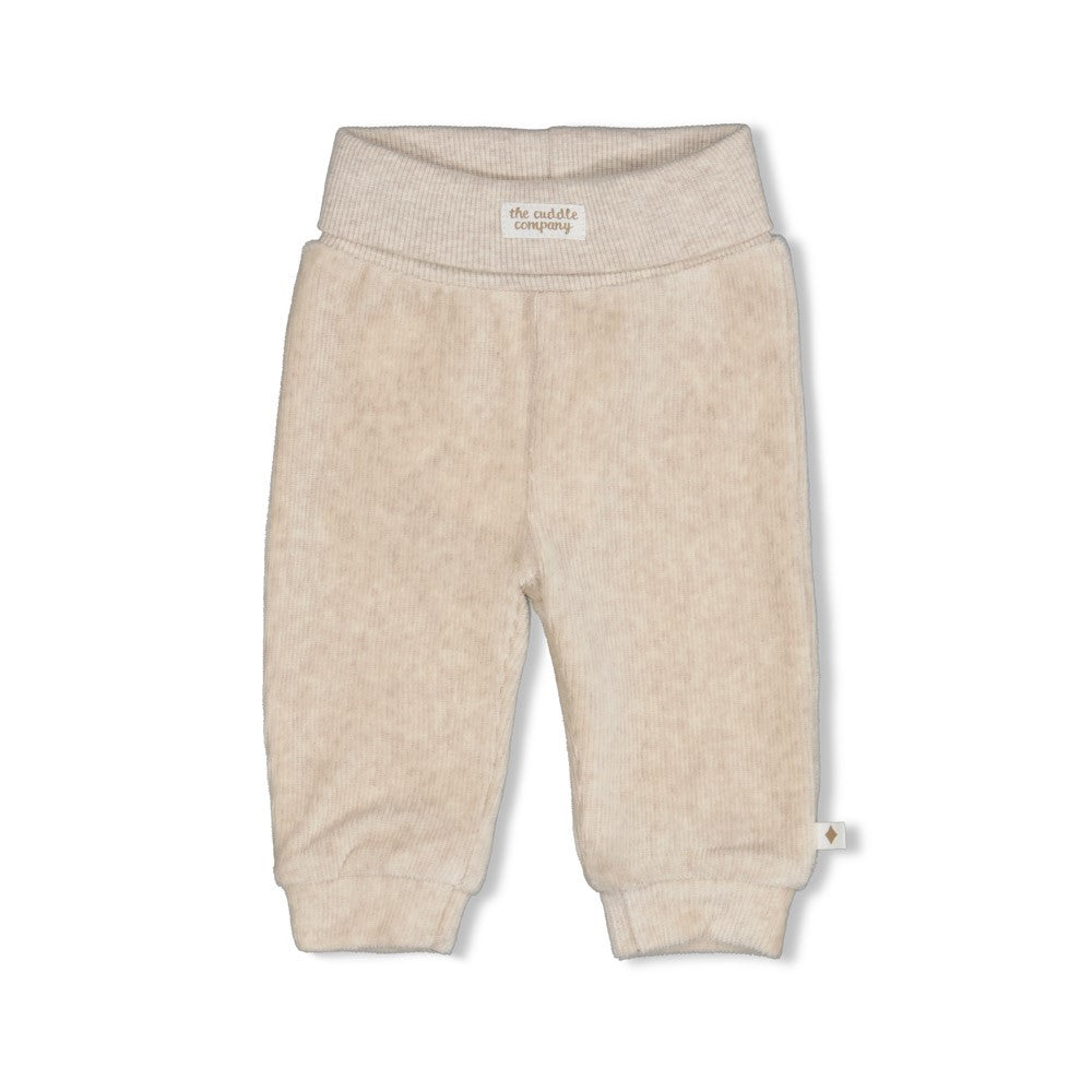 Feetje | Velours rib broekje The Cuddle Company taupe