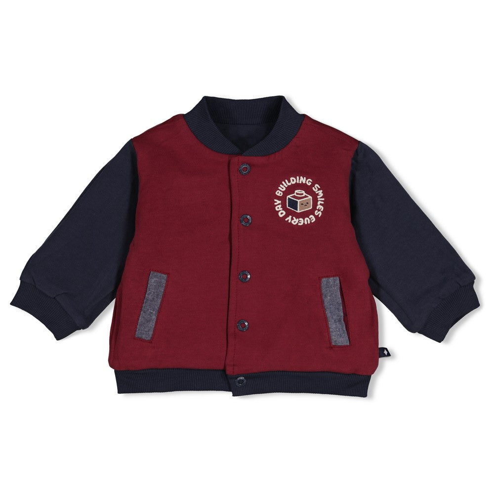Feetje | Omkeerbaar bomberjack Built for Fun bordeaux
