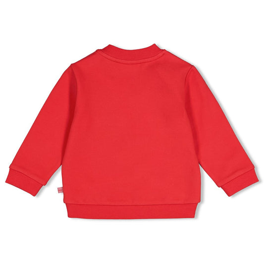 Feetje | Rode sweater City Chic met panterprint