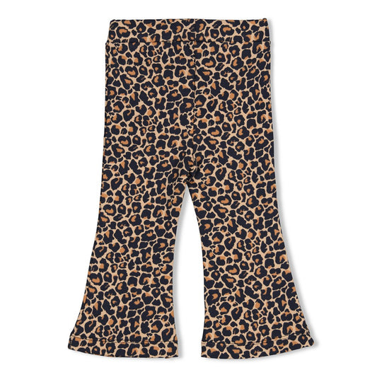 Feetje | Flared broek met panterprint City Chic zand