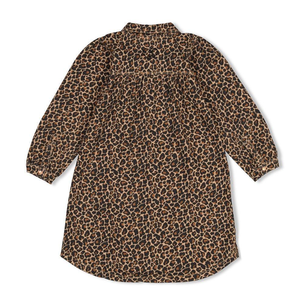 Jubel | Denim jurk met AOP City Chic - Zand