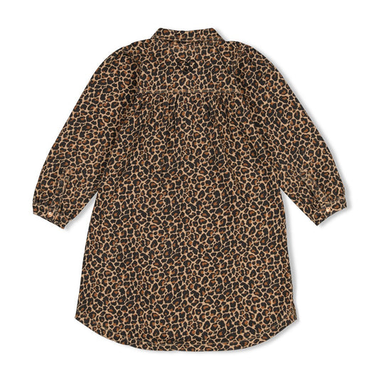 Jubel | Denim jurk met AOP City Chic - Zand