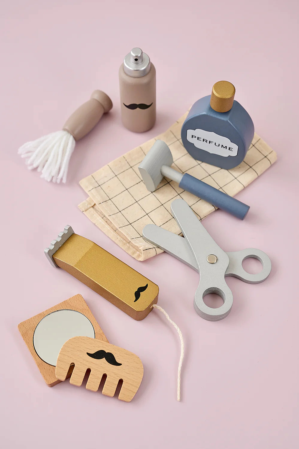 Jabadabado | barbier koffer – houten barbier speelgoed set voor kinderen
