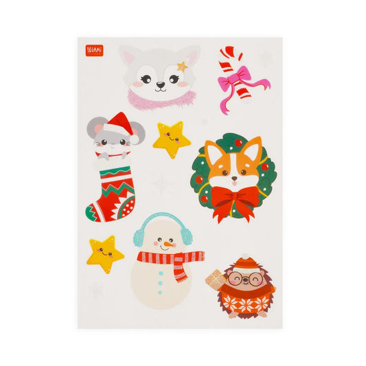 Legami | Windo-Wow Kerst Raamstickers – 75 Stuks