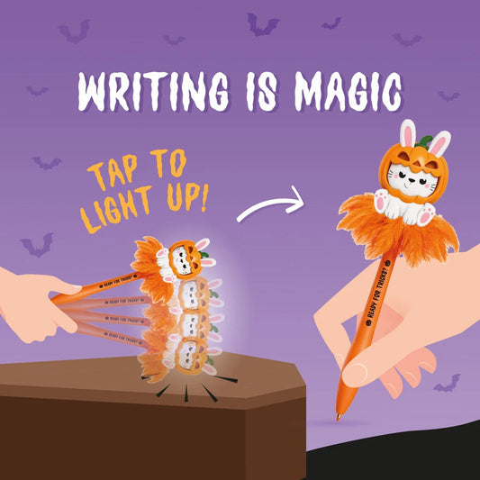 Legami Writing is Magic lichtgevende pen – Pumpkin Bunny