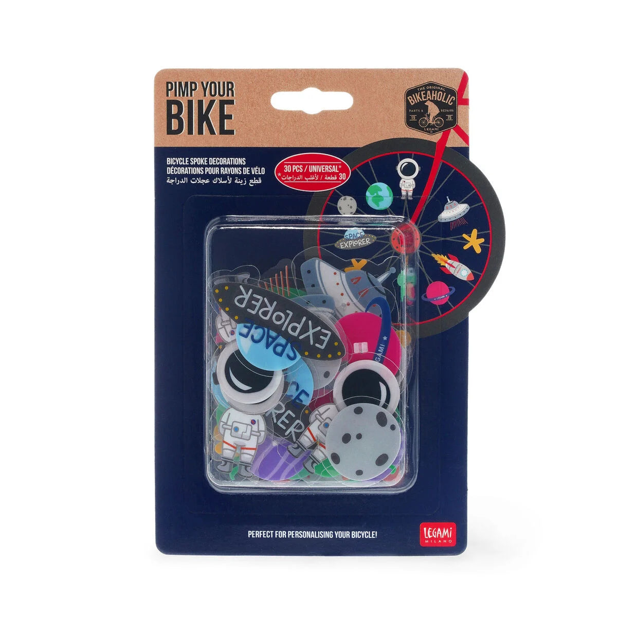 Legami | Spaakkralen Space – Stoere Fiets Versiering voor Kids