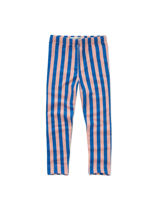 Sproet & Sprout | winterlegging met blauw-roze strepen - blauw