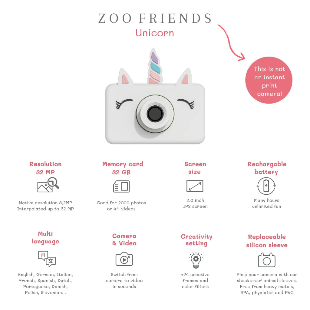 The Zoofamily | Zoo Friends camera - Unicorn