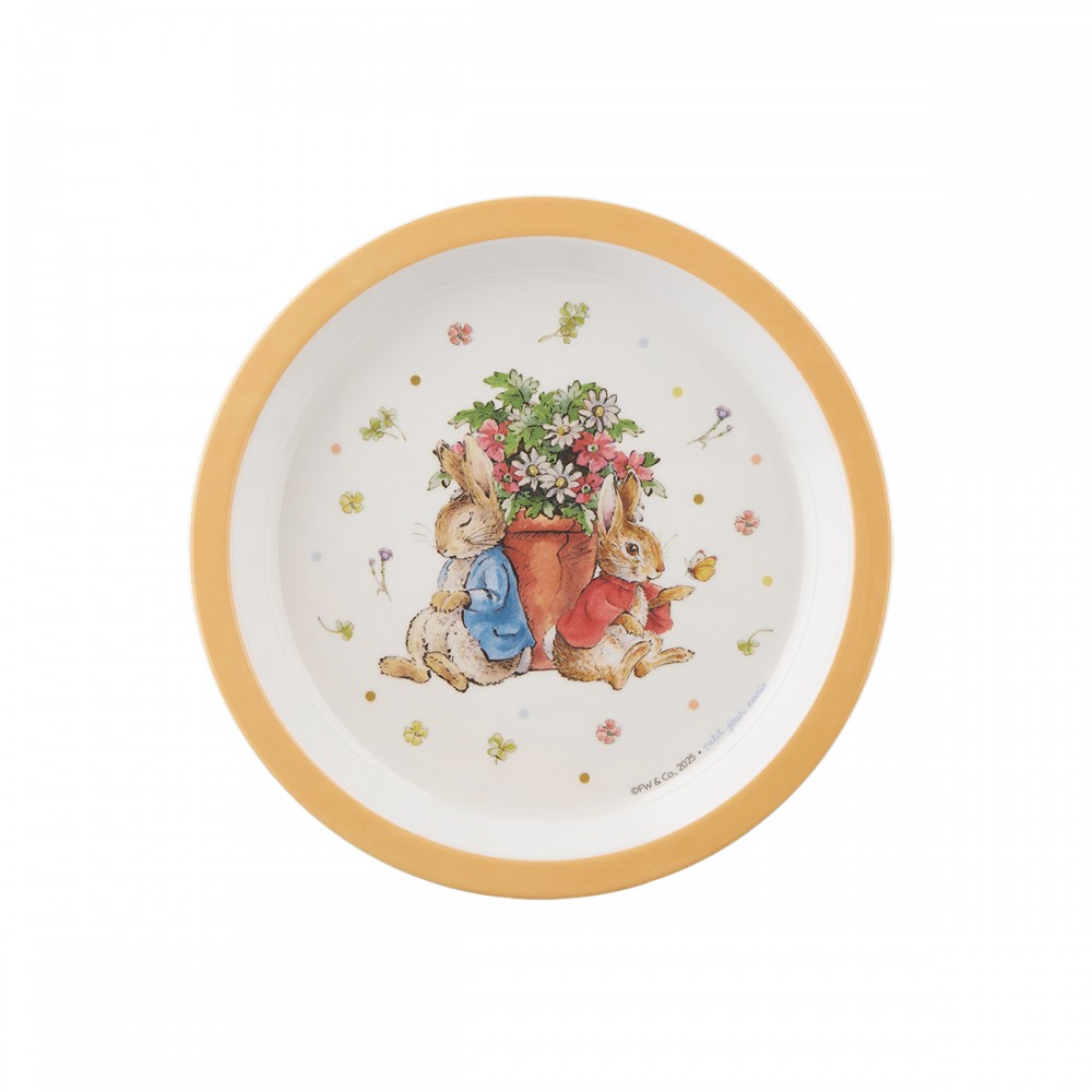 Petit jours Paris | Peter Rabbit Bord 18 cm – Warm Geel