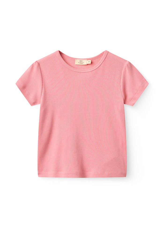 Copenhagen colors | Modal rib t-shirt rushes roze