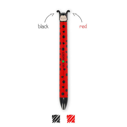 Ladybug 2 kleuren pen rood en zwart