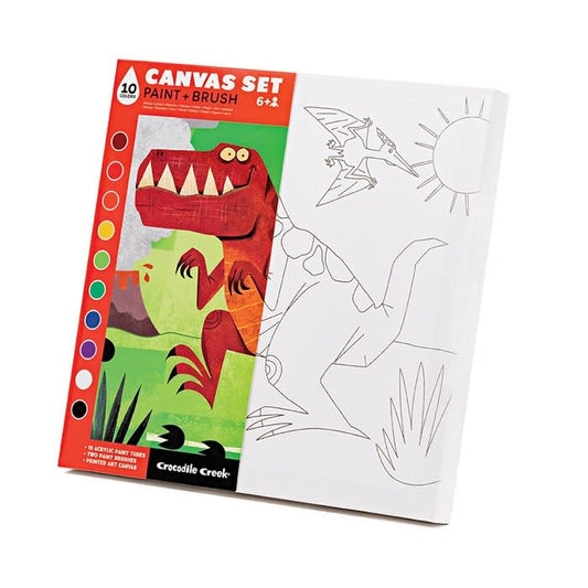 Crocodile Creek | Canvas Art knutselset Dinosaurus