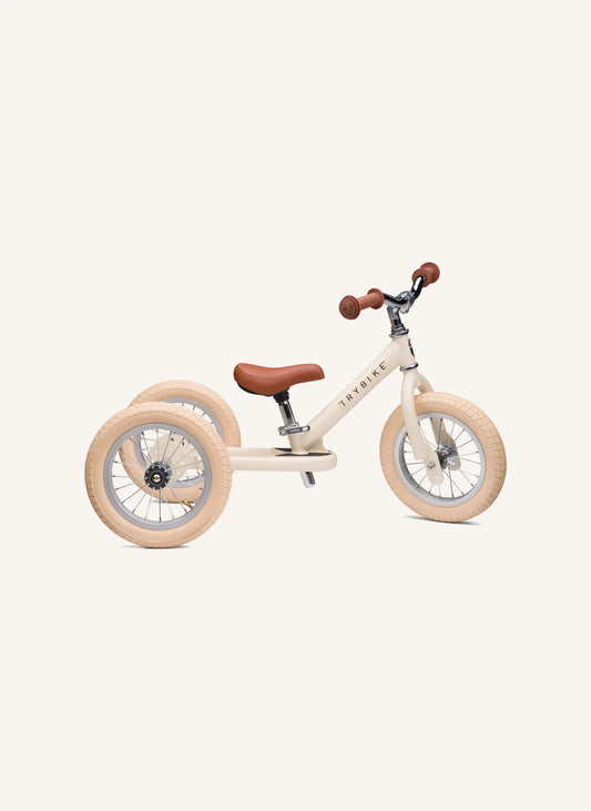 Trybike | Steel 2-in-1 Driewieler - Cream Vintage