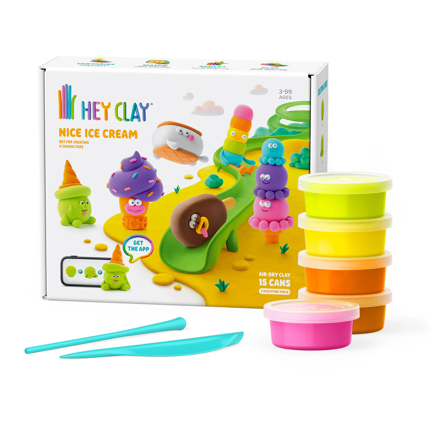HeyClay | Nice Ice Cream – 15 Cans Klei Set