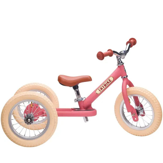 Trybike | Steel 2-in-1 Driewieler - Matt Pink