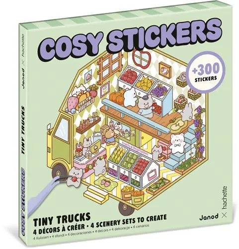 Janod | Cosy Stickers Tiny Trucks – creatieve stickerset