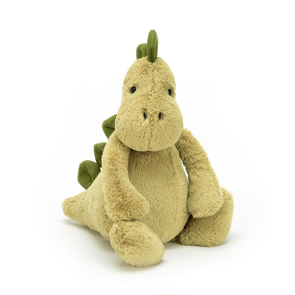 Jellycat Bashful Dino knuffel in zachte groene kleur
