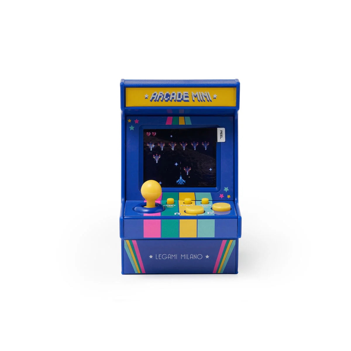 Legami mini arcade game retro console met joystick en scherm