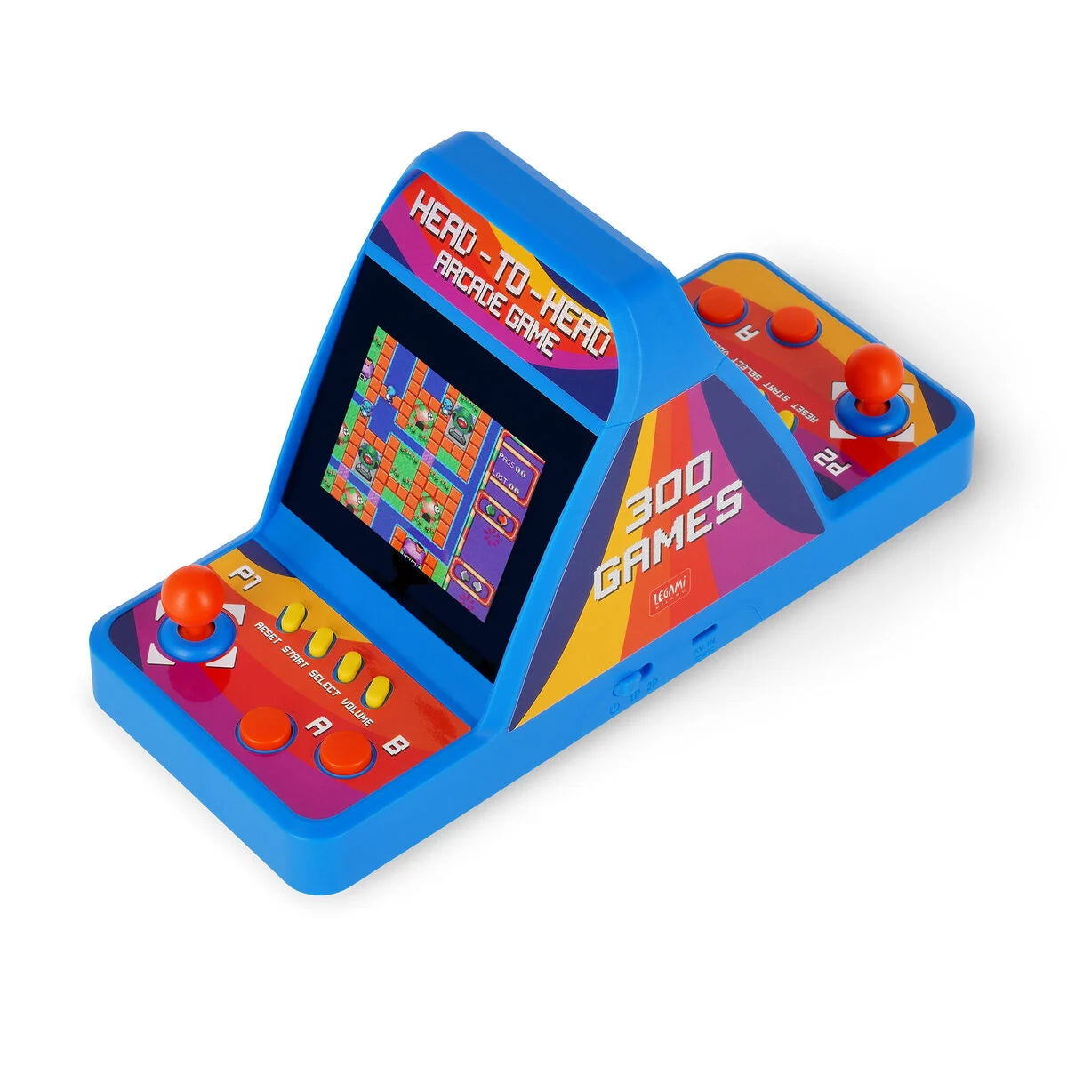 Legami two player mini arcade game met 300 spellen retro console