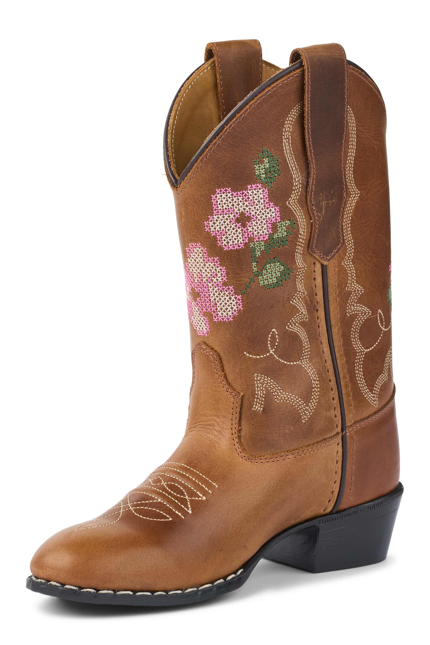 Bootstock | Limited cowboy boot high - brown flower