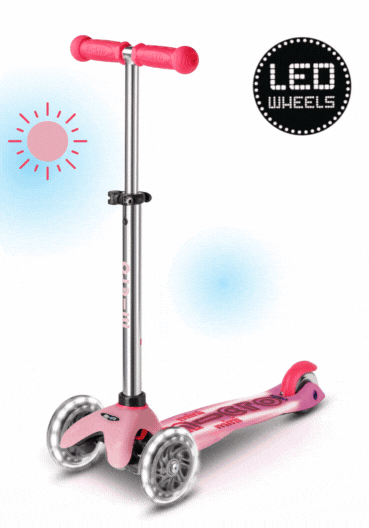 Micro Step | Mini Micro Deluxe Glow LED Plus – 3-wiel kinderstep Frosty