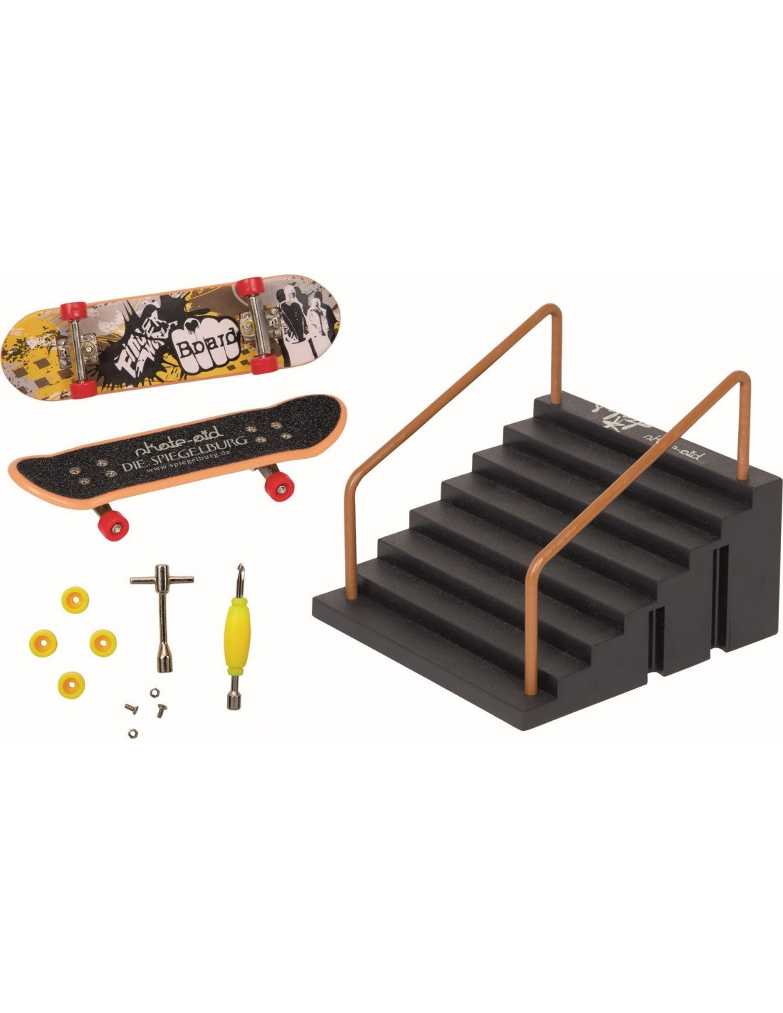Spiegelburg | Mini Skateboard Set met Trap