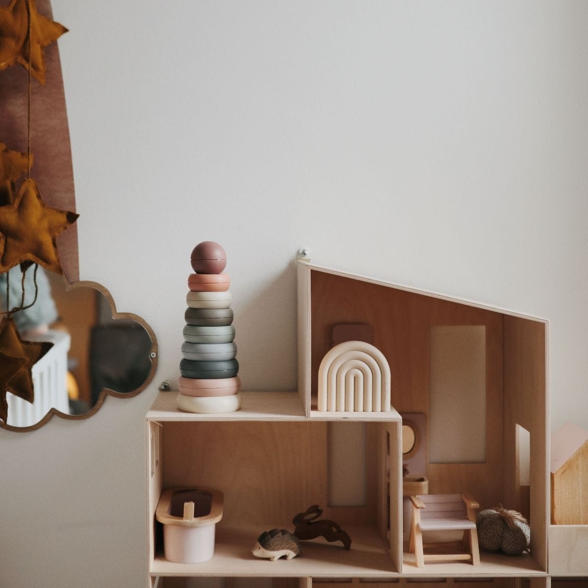 Mushie | Toy Giftbox – cadeauset met stapelspeelgoed