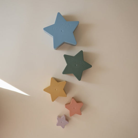 Mushie | Nesting Stars Retro – stapelsterren