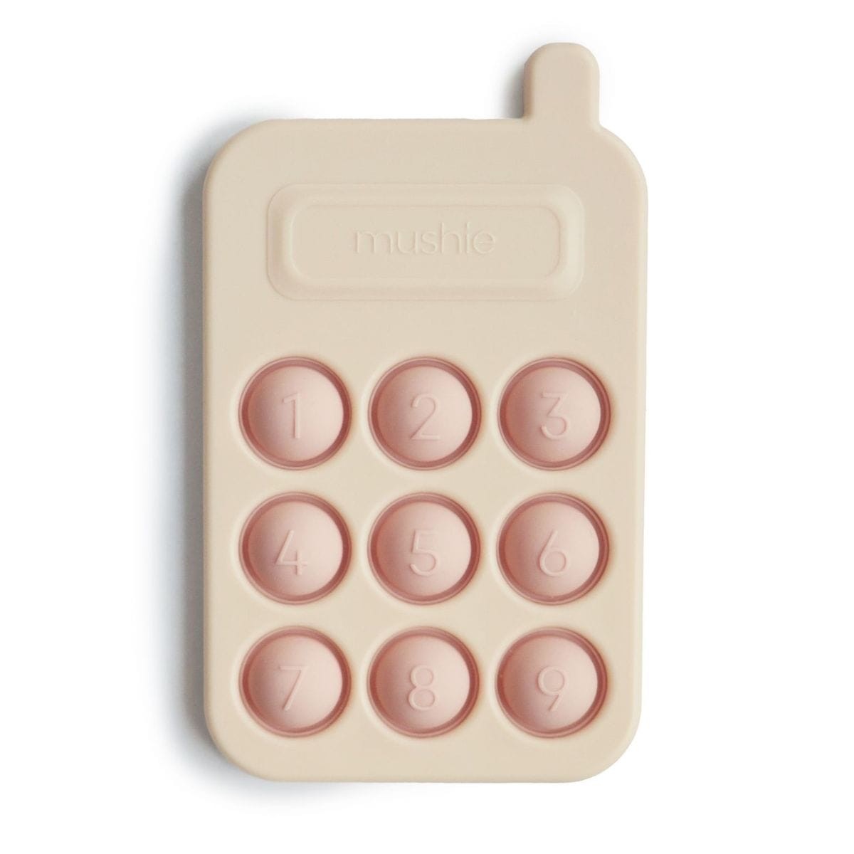 Mushie | Speelgoedtelefoon Blush – Phone Press Toy
