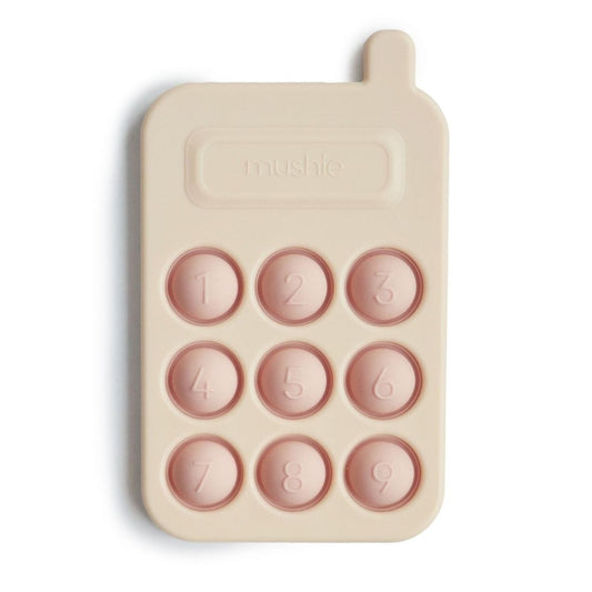 Mushie | Speelgoedtelefoon Blush – Phone Press Toy
