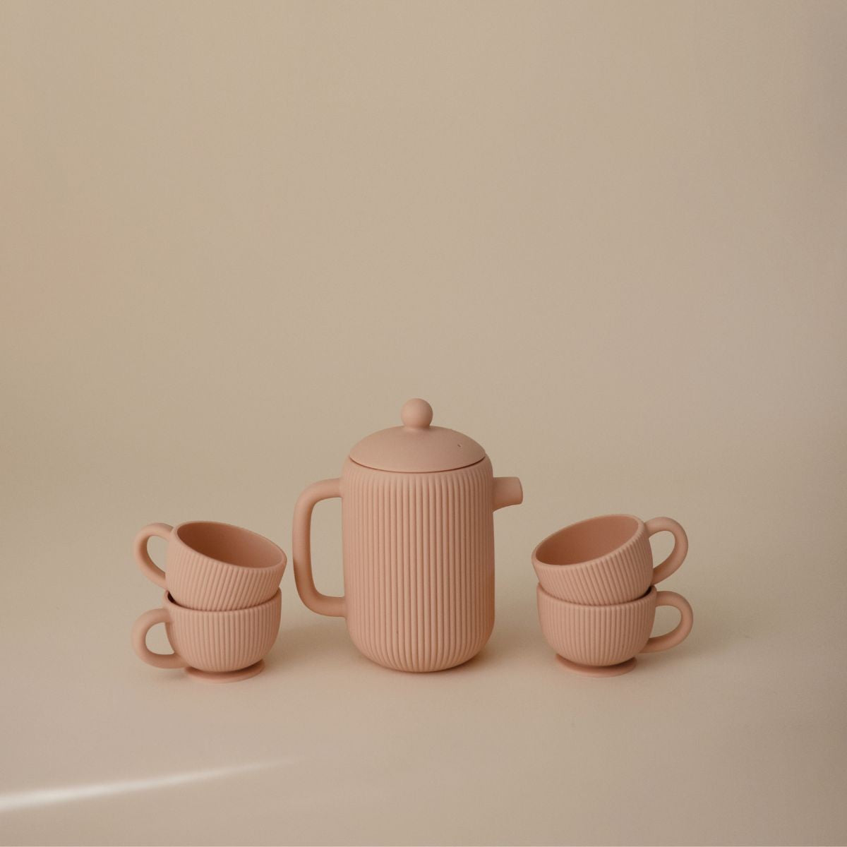 Mushie | Siliconen theeservies Blush – Silicone Tea Play Set