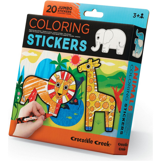 Crocodile Creek | Coloring Sticker Set Dieren