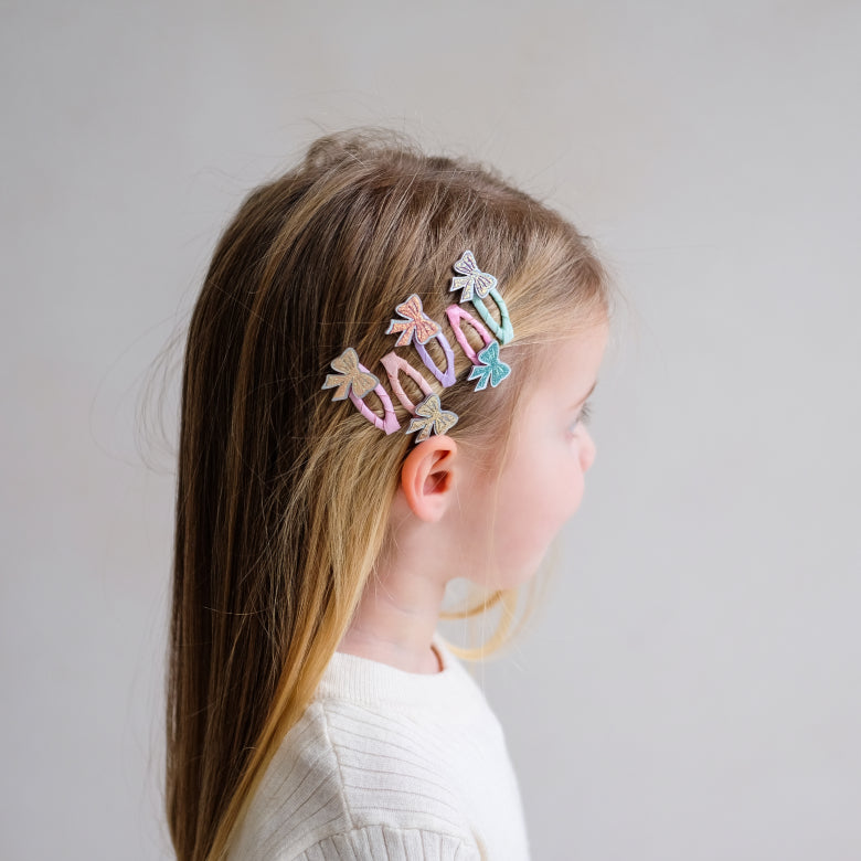 Mimi & Lula | Sparkle bow mini clic clacs | haarspeldjes | 182005-23