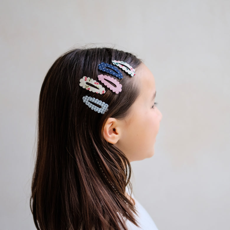 Mimi & Lula | Scalloped edge mini clic clacs | haarspeldjes | 182065-23