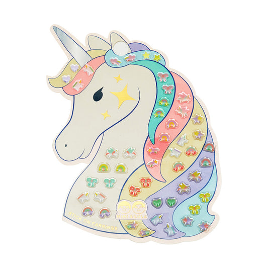 Mimi & Lula | Unicorn stick on earrings | plakoorbellen | 188005-23
