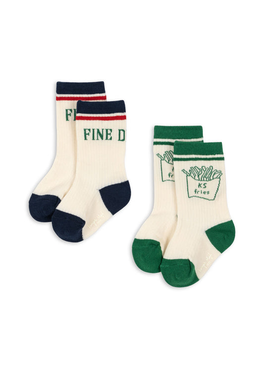 Konges Sløjd | Sokken 2-pack rib fine dining
