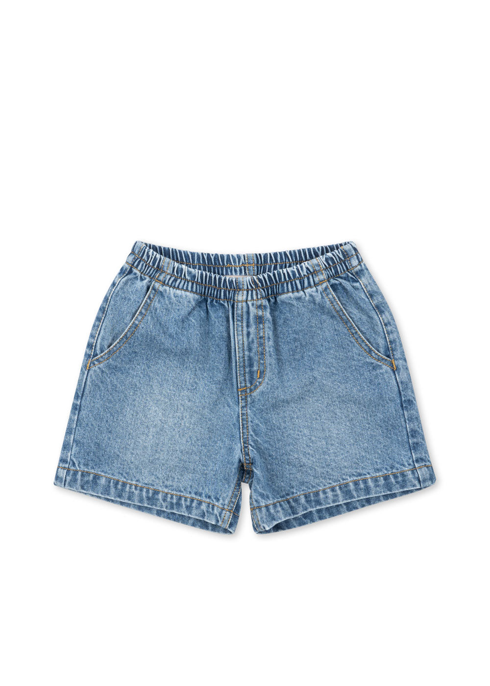Konges Sløjd | korte spijkerbroek voor kinderen – zachte denim short met elastische taille