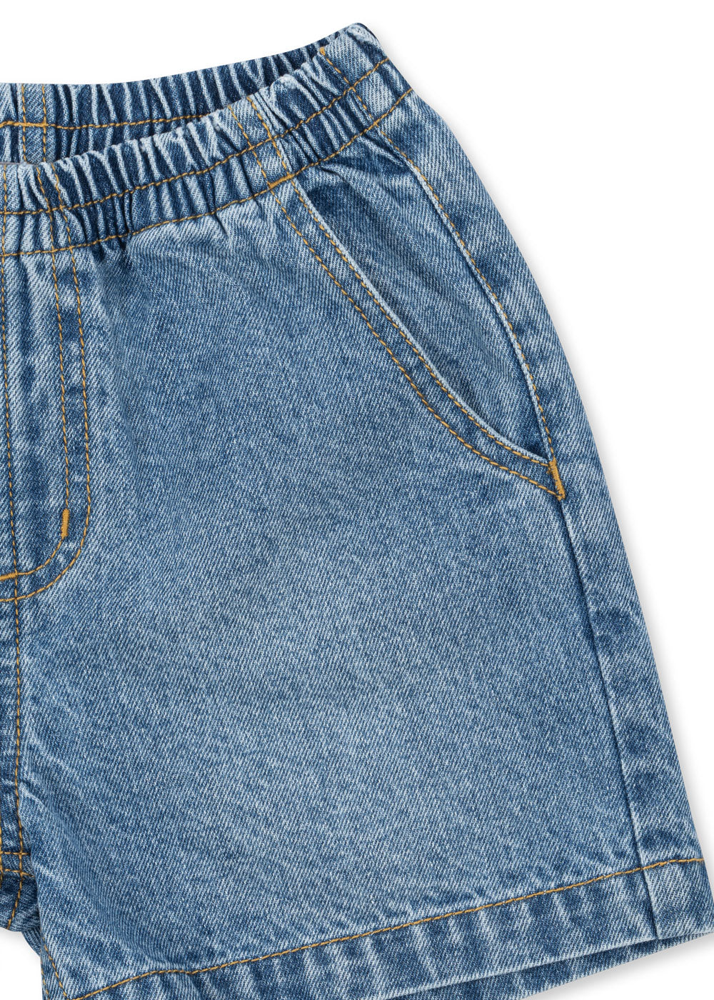 Konges Sløjd | korte spijkerbroek voor kinderen – zachte denim short met elastische taille