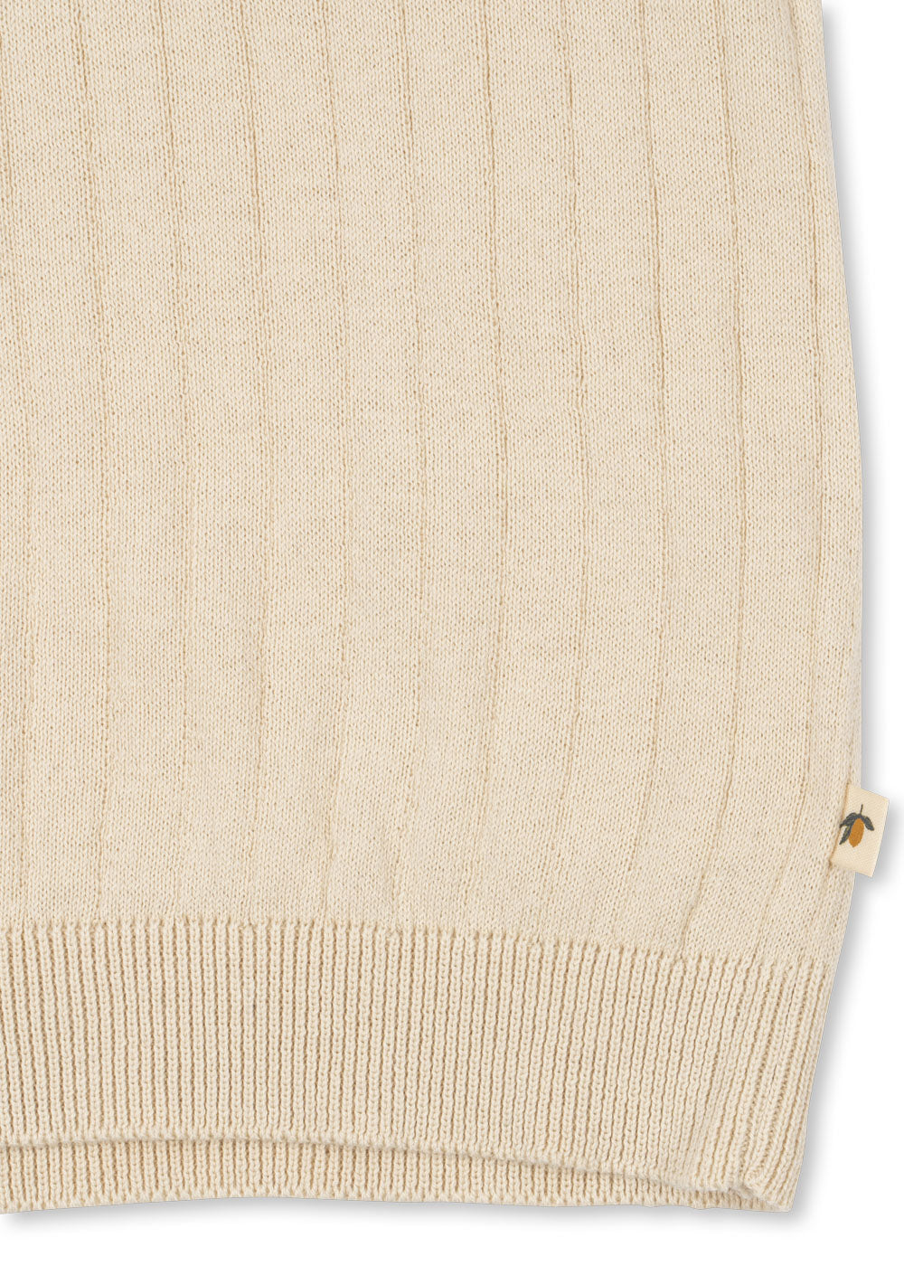 Konges Sløjd | MIO knit polo Almond Milk – gebreide polo van biologisch katoen