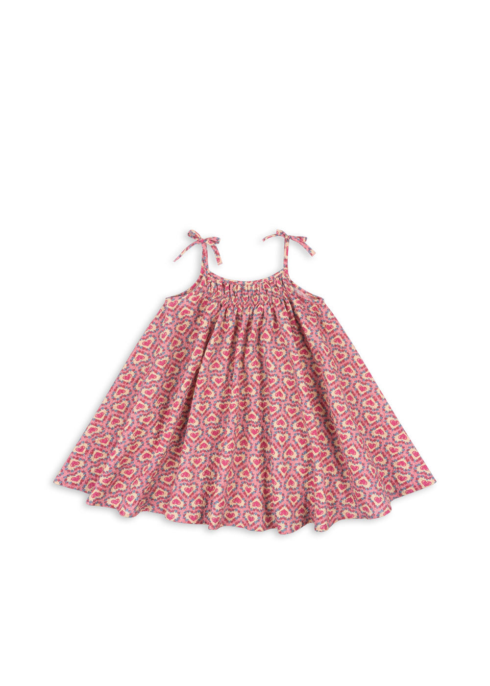 Konges Sløjd | Vivian strap dress Felice Rose – luchtige zomerjurk van biologisch katoen