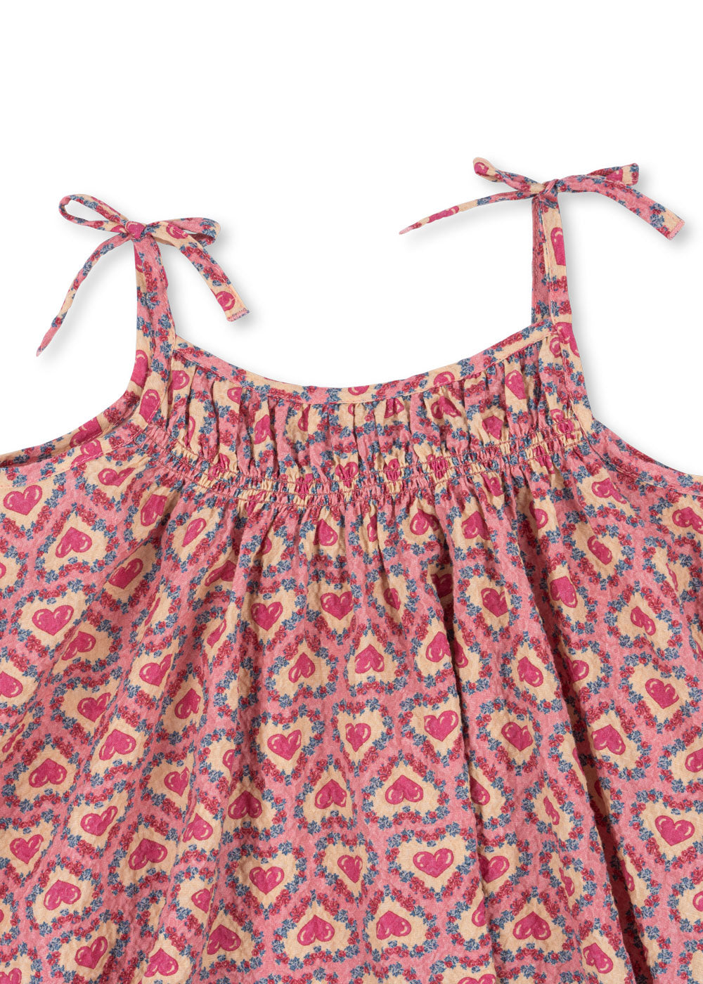 Konges Sløjd | Vivian strap dress Felice Rose – luchtige zomerjurk van biologisch katoen