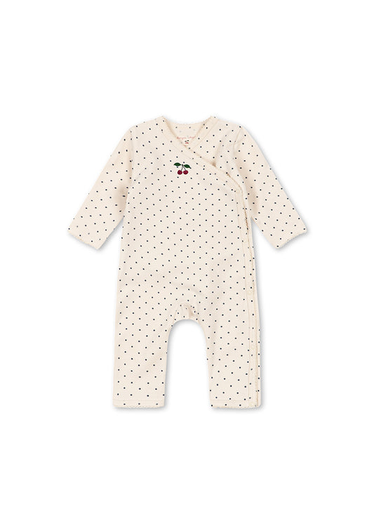 Konges Sløjd | Basic Newborn Onesie GOTS - Blue Dot